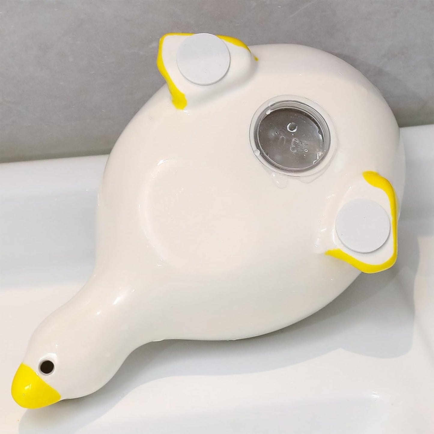 Creative Duck Shaped Ceramic Soap Dish ā Cute Animal Soap Holder for Bathroom & Kitchen