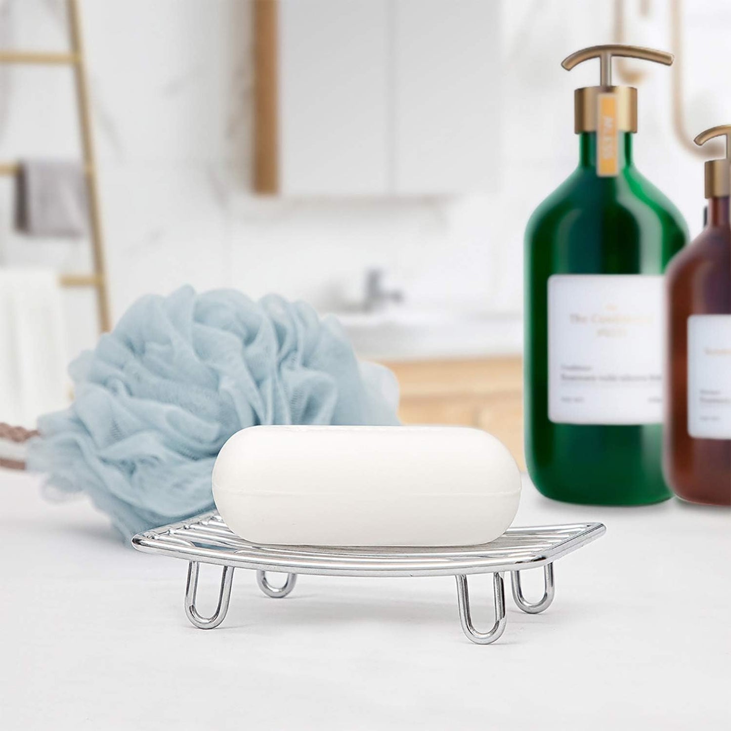 Stainless Steel Soap Dish β Rustproof Hollow Drain Soap Holder for Bathroom & Kitchen