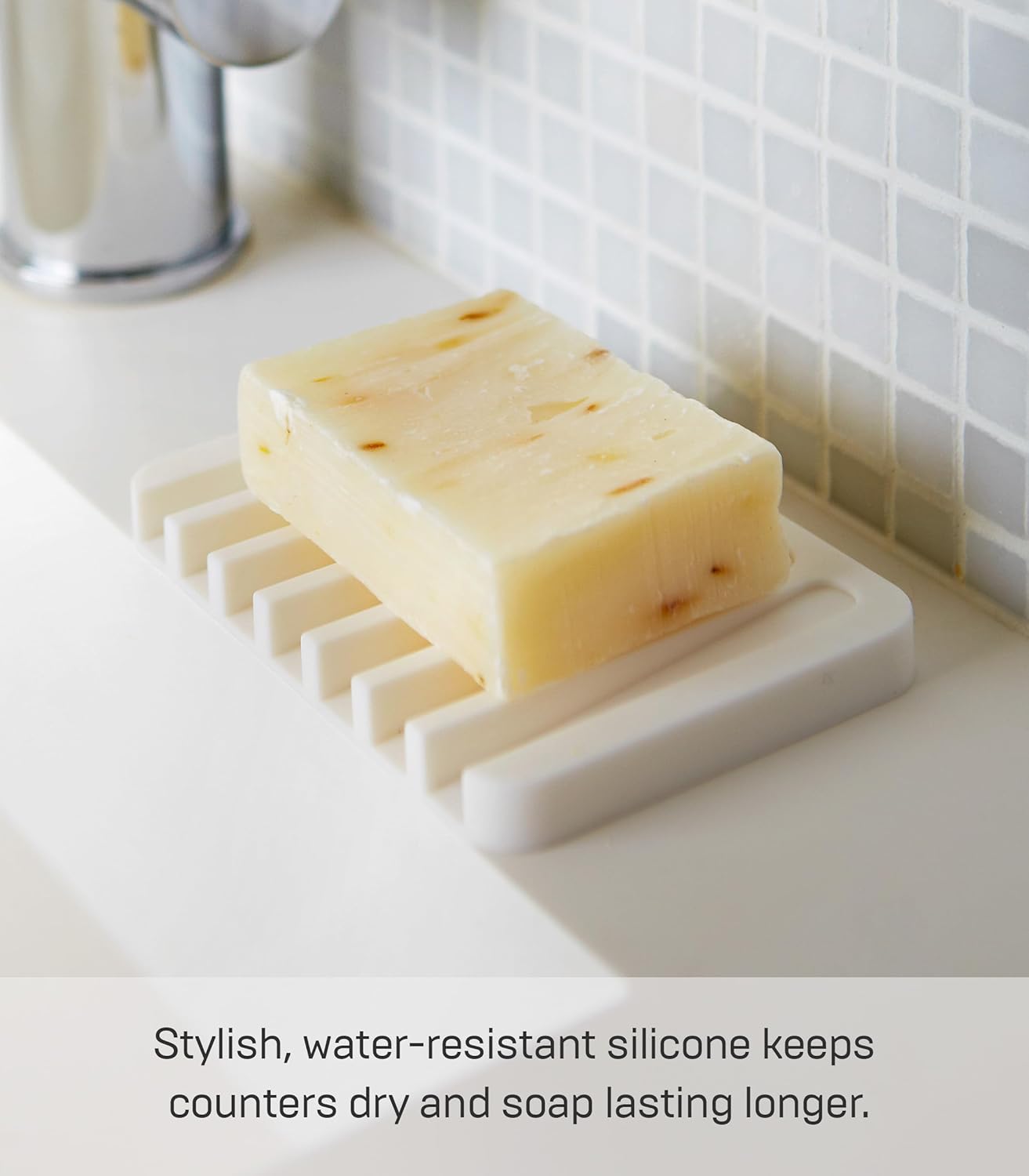 Silicone Soap Dish Pad ā Quick Drain Non-Slip Soap Holder for Bathroom & Kitchen