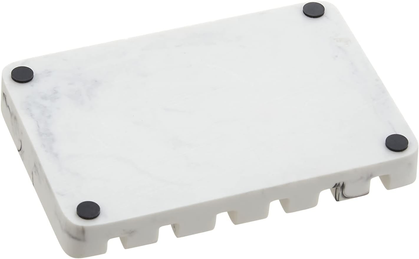 Marble Pattern Silicone Soap Dish – Non-Slip Drainage Soap Holder for Bathroom & Kitchen
